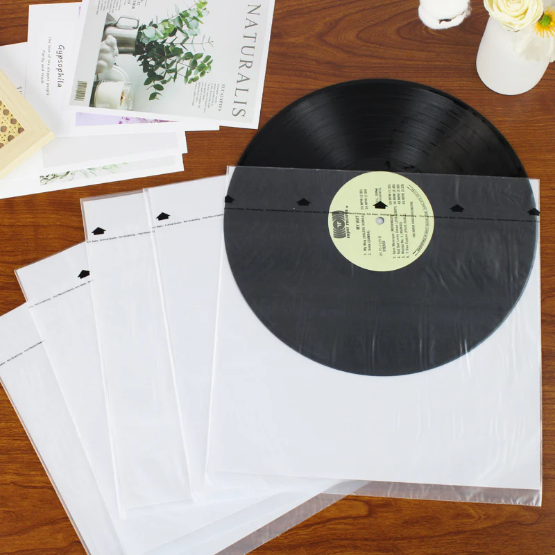 Rice Paper 12" Record Inner Sleeves - Anti-Static HDPE - Image 3