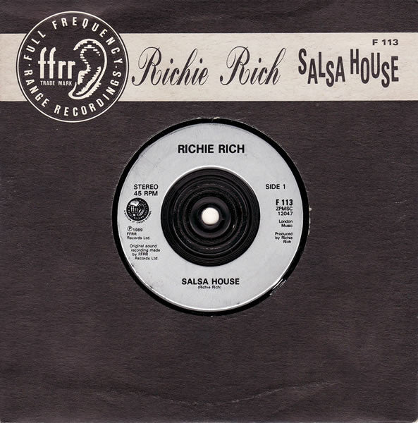 Richie Rich – Salsa House (VG/E) – 7", UK 1989