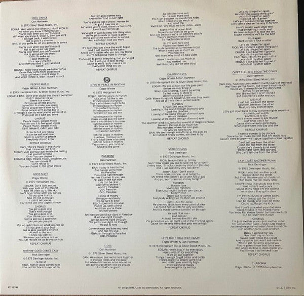 The Edgar Winter Group, Rick Derringer – The Edgar Winter Group With Rick Derringer (VG+/VG+) – LP, US 1975 - Image 6
