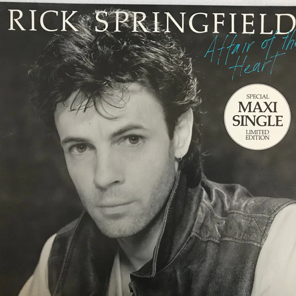 Rick Springfield – Affair Of The Heart (VG+/VG) – 12", AU 1983
