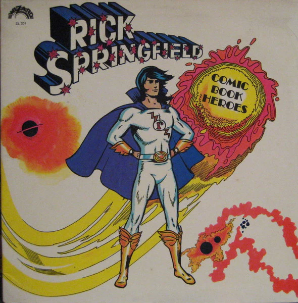 Rick Springfield – Comic Book Heroes (VG+/VG+) – LP, AU 1973