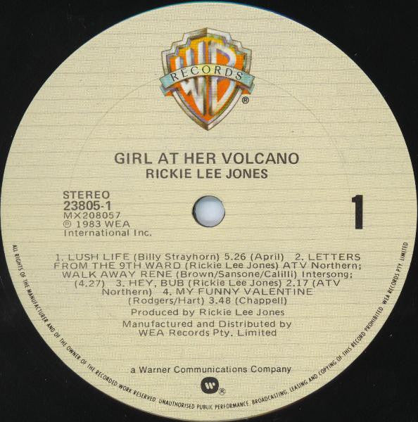 Rickie Lee Jones – Girl At Her Volcano (VG/VG) – LP, AU 1983 - Image 3