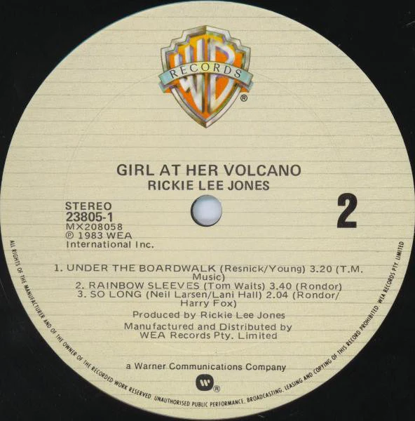 Rickie Lee Jones – Girl At Her Volcano (VG/VG) – LP, AU 1983 - Image 4