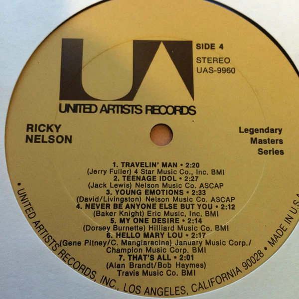 Ricky Nelson – Legendary Masters Series (VG+/VG+) – 2xLP, US 1971 - Image 4