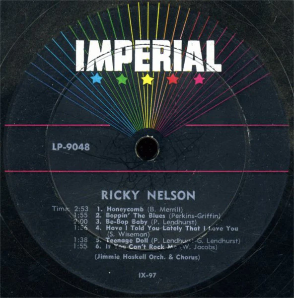Ricky Nelson – Ricky (VG+/VG) – LP, US 1957 - Image 3