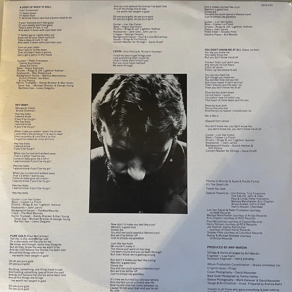 Ringo Starr – Ringo's Rotogravure (VG+/VG+) – LP, AU 1976 - Image 7