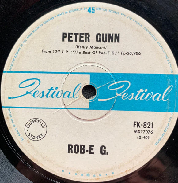 Rob E. G. – Hawaii Tattoo - Peter Gunn (E/Generic) – 7", AU - Image 2