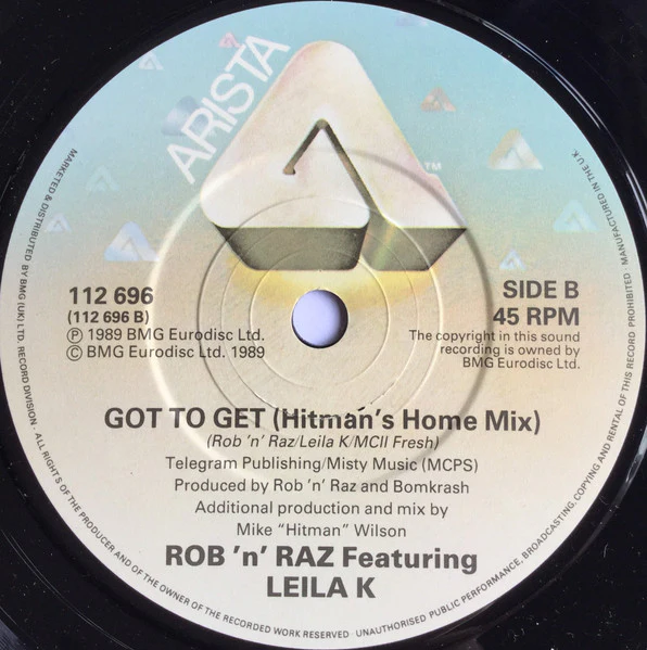 Rob 'N' Raz, Leila K – Got To Get (VG/Generic) – 7", UK 1989 - Image 4