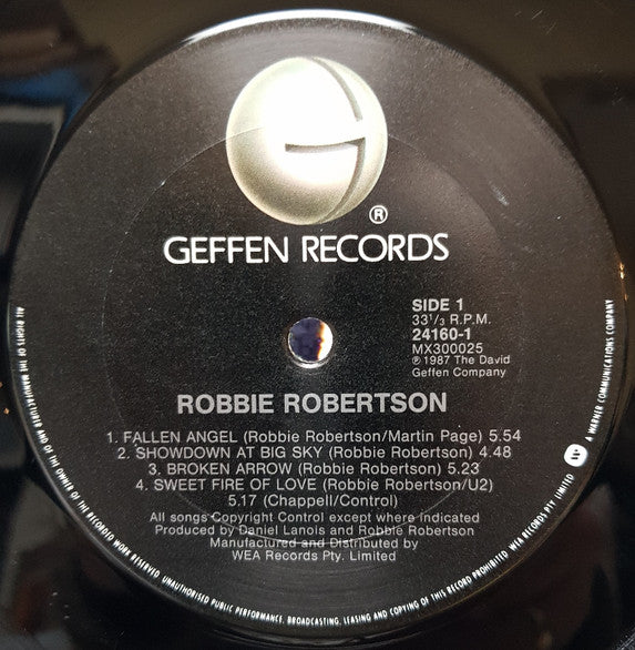 Robbie Robertson – Robbie Robertson (VG+/VG+) – LP, AU 1987 - Image 3