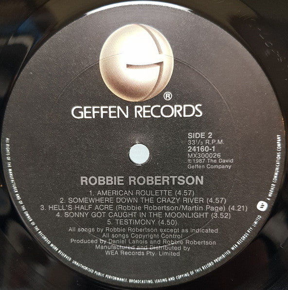 Robbie Robertson – Robbie Robertson (VG+/VG+) – LP, AU 1987 - Image 4