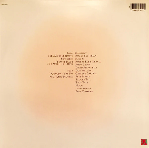 Robert Ellis Orrall – Special Pain (VG+/VG+) – LP, US 1983 - Image 2