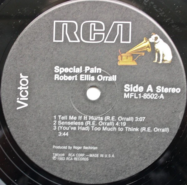 Robert Ellis Orrall – Special Pain (VG+/VG+) – LP, US 1983 - Image 5