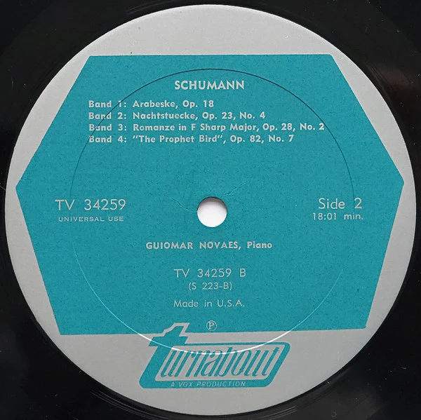Robert Schumann, Guiomar Novaes – Piano Music (VG+/VG) – LP, US - Image 4
