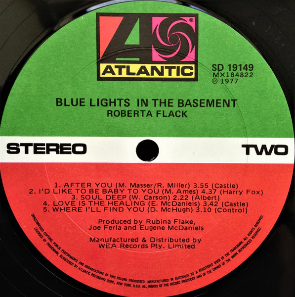 Roberta Flack – Blue Lights In The Basement (VG/VG) – LP, AU 1977 - Image 5