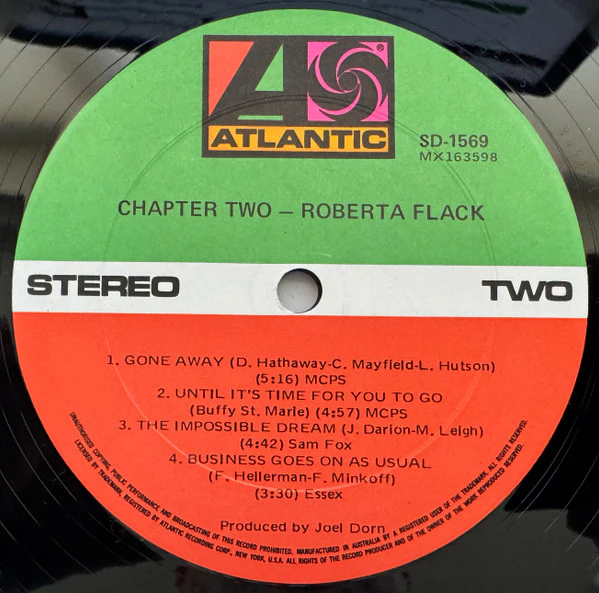 Roberta Flack – Chapter Two (VG+/VG) – LP, AU 1970 - Image 4
