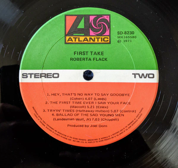 Roberta Flack – First Take (VG+/VG+) – LP, AU 1971 - Image 4