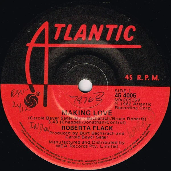 Roberta Flack – Making Love / Jesse (VG+/Generic) – 7", AU 1982