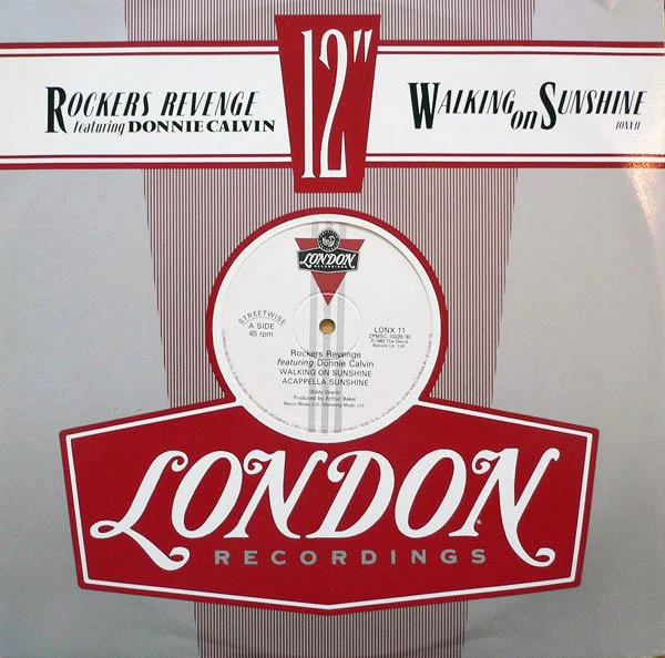 Rockers Revenge, Donnie Calvin – Walking On Sunshine (VG+/Generic) – 12", UK 1982