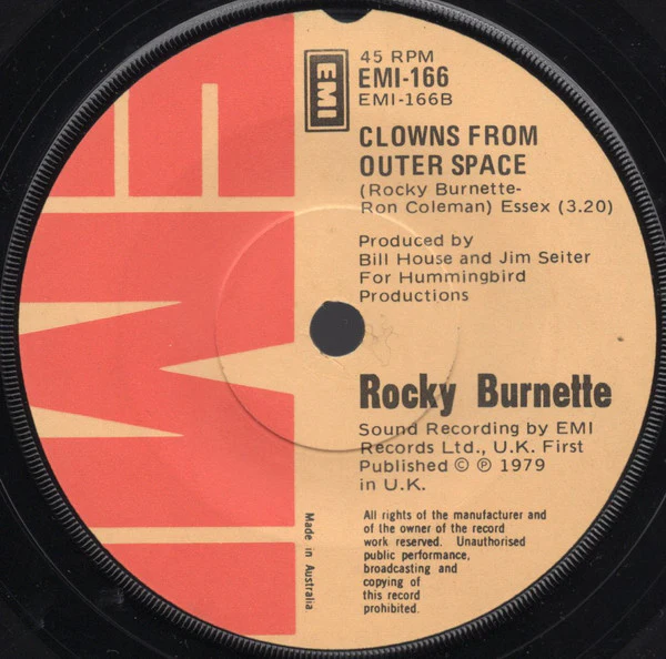 Rocky Burnette – Tired Of Toein The Line (VG/Generic) – 7", AU 1979 - Image 2
