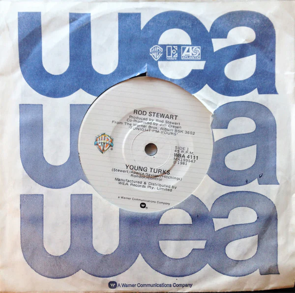 Rod Stewart – Young Turks (VG+/Generic) – 7", AU 1981 - Image 3