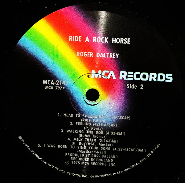 Roger Daltrey – Ride A Rock Horse (VG+/VG+) – LP, US 1975 - Image 9
