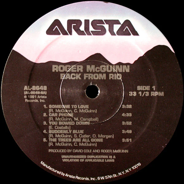 Roger McGuinn – Back From Rio (E/E) – LP, US 1991 - Image 3