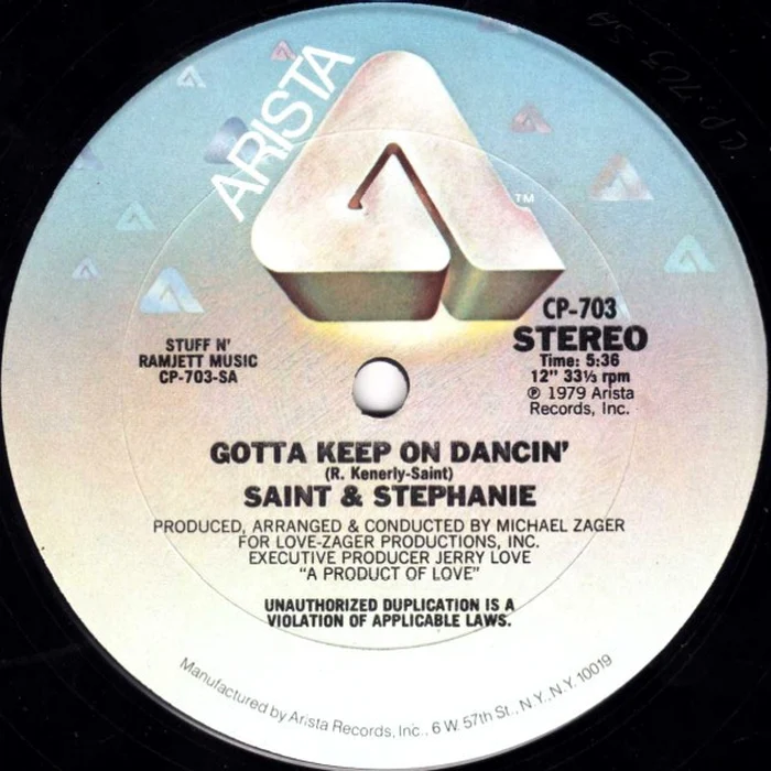 Roger St. Kenerly, Stephanie Spruill – Gotta Keep On Dancin' (VG+/Generic) – 12", US 1979