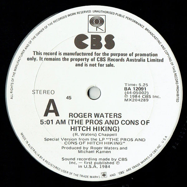 Roger Waters – The Pros And Cons Of Hitch Hiking (VG/E) – 12", AU 1984 - Image 3