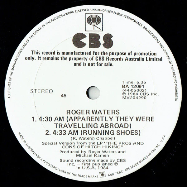 Roger Waters – The Pros And Cons Of Hitch Hiking (VG/E) – 12", AU 1984 - Image 4