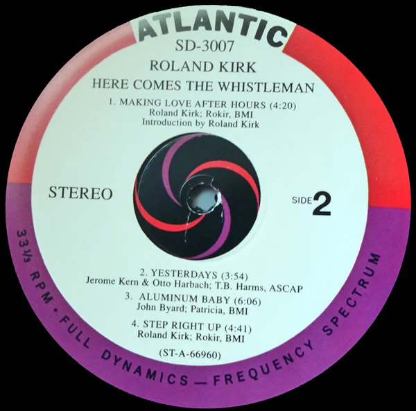 Roland Kirk – Here Comes The Whistleman (E/NM) – LP, US - Image 5