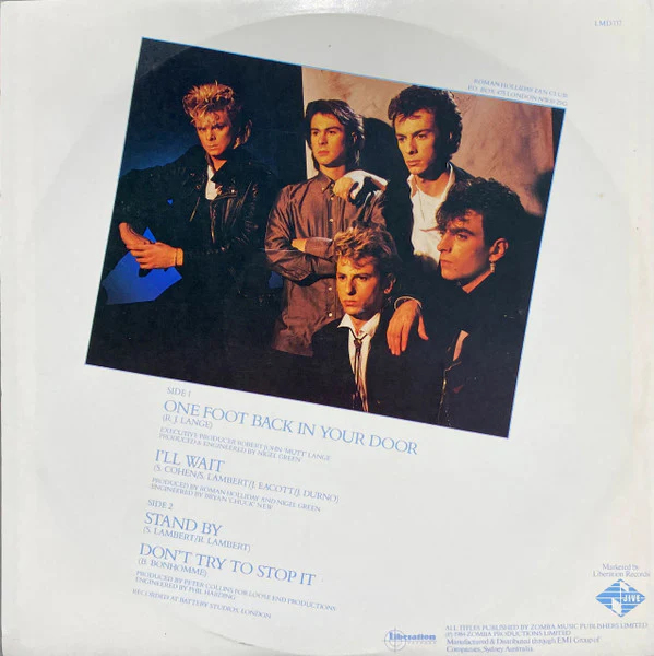 Roman Holliday – One Foot Back In Your Door (VG+/VG) – 12", AU 1985 - Image 2