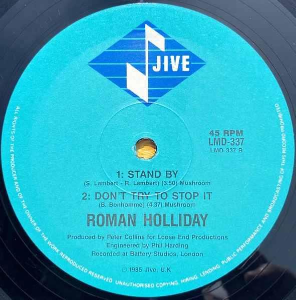 Roman Holliday – One Foot Back In Your Door (VG+/VG) – 12", AU 1985 - Image 4
