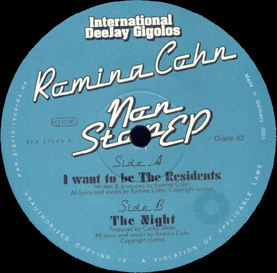 Romina Cohn – Non Stop EP (VG/VG) – 12", DE 2002 - Image 3