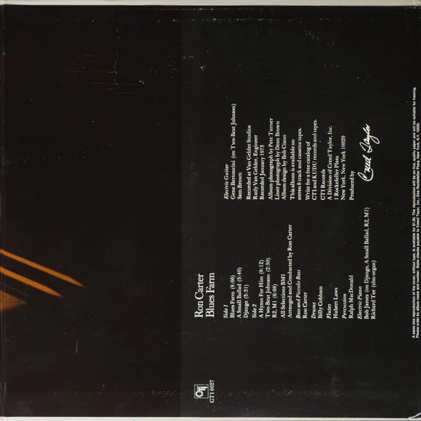 Ron Carter – Blues Farm (VG+/VG+) – LP, US 1973 - Image 3