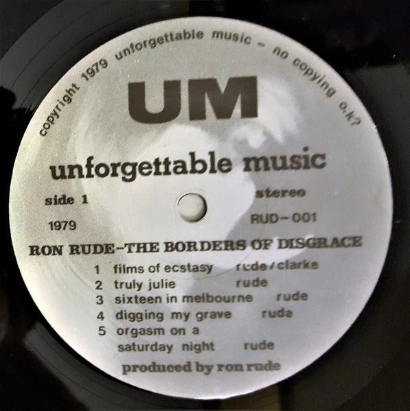 Ron Rude – The Borders Of Disgrace (E/VG+) – LP, AU 1979 - Image 5