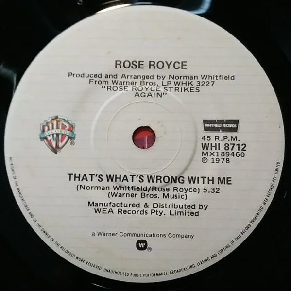 Rose Royce – Love Don't Live Here Anymore (VG+/Generic) – 7", AU 1978 - Image 2