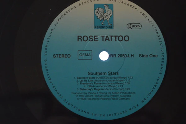 Rose Tattoo – Southern Stars (VG/VG+) – LP, DE 1990 - Image 5