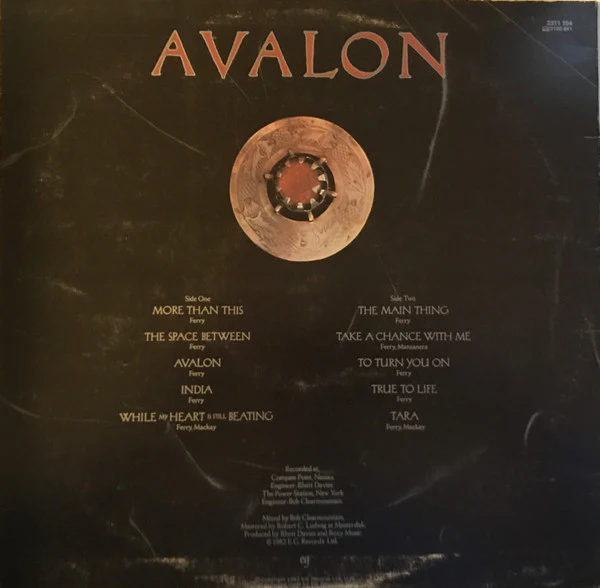Roxy Music – Avalon (VG/VG) – LP, Australasia 1982 - Image 2