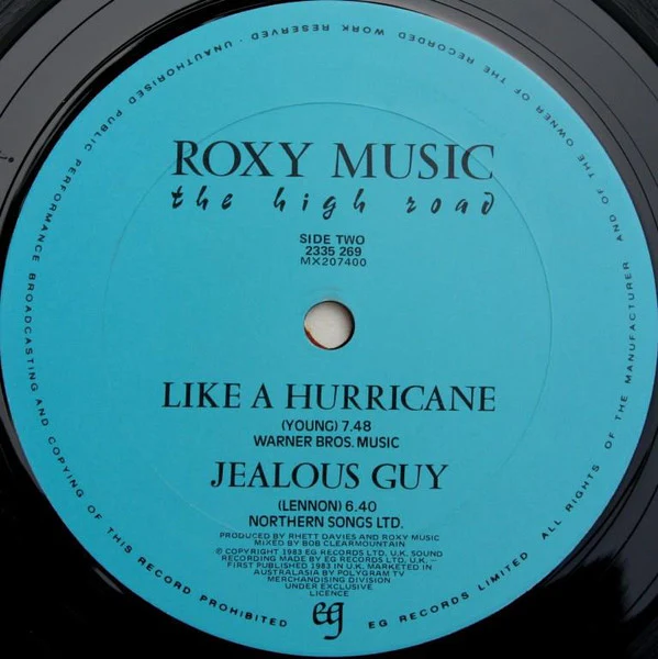 Roxy Music – The High Road (VG+/VG+) – LP, Australasia 1983 - Image 4