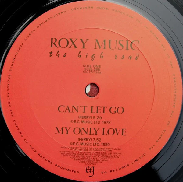 Roxy Music – The High Road (VG/VG+) – LP, AU 1983 - Image 3