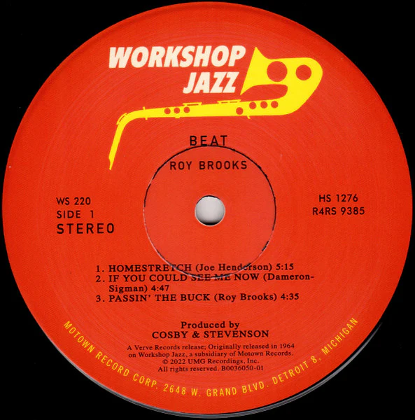 Roy Brooks – Beat (NM/VG+) – LP, Worldwide 2022 - Image 3