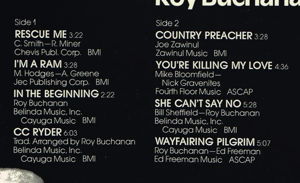 Roy Buchanan – Rescue Me (VG+/VG+) – LP, DE 1974 - Image 5