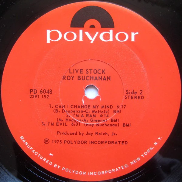 Roy Buchanan – Live Stock (VG/VG+) – LP, US 1975 - Image 4