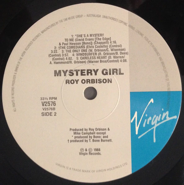 Roy Orbison – Mystery Girl (VG+/VG+) – LP, Australasia 1989 - Image 6