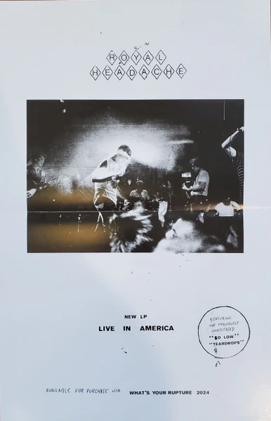 Royal Headache – Live In America (VG+/VG+) – LP, US 2024 - Image 5