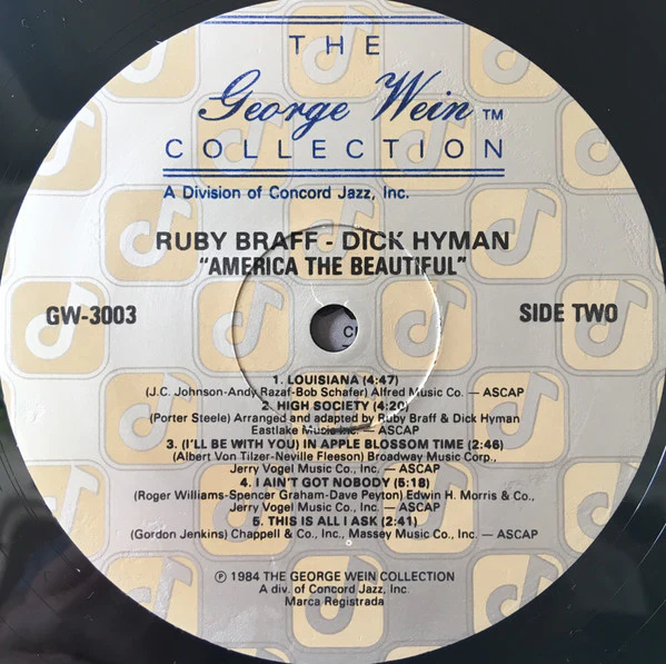 Ruby Braff, Dick Hyman – America The Beautiful (E/VG+) – LP, US 1984 - Image 4