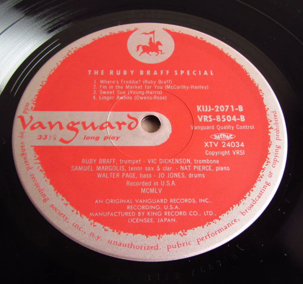 Ruby Braff – Ruby Braff Special (E/VG+) – LP, JP 1991, With OBI - Image 4