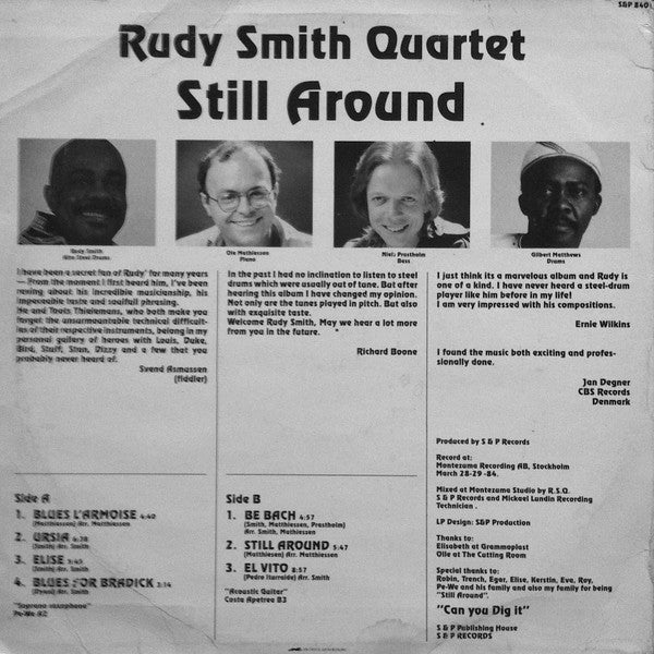 Rudy Smith Quartet – Still Around (VG+/VG+) – LP, SE 1984 - Image 2