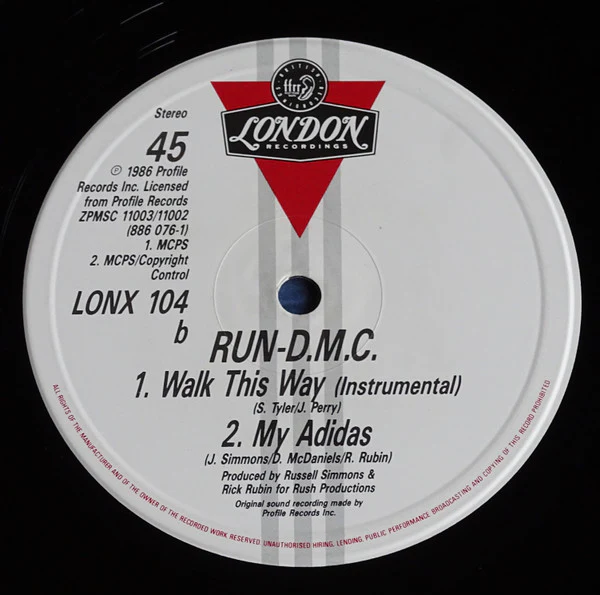 Run-DMC – Walk This Way (VG/VG+) – 12", UK 1986 - Image 4