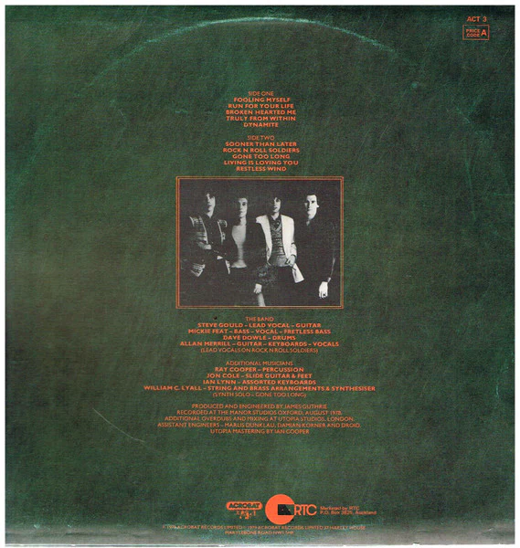 Runner – Runner (VG+/VG+) – LP, NZ 1979 - Image 2